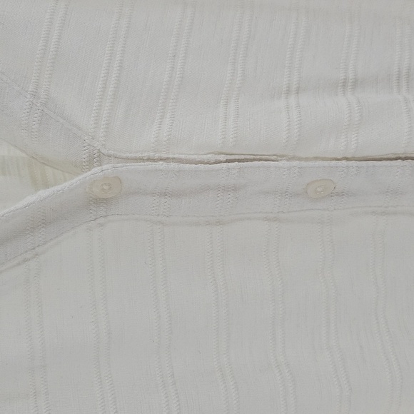 Cream Lane Bryant Short Sleeve Buttoned Up  Women's Top - Picture 10 of 13